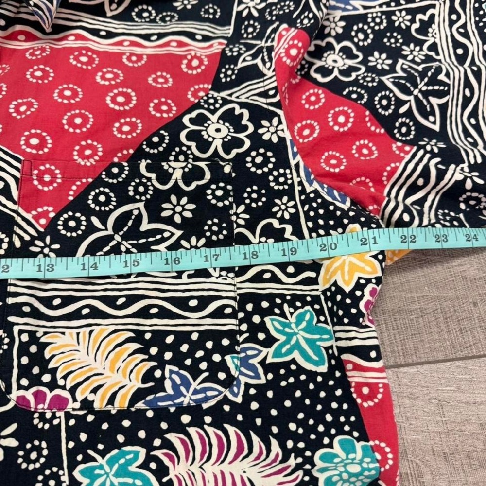 Vintage 90s Patchwork Bandana Button-Up | Made in Hong Kong - Picture 4 of 5
